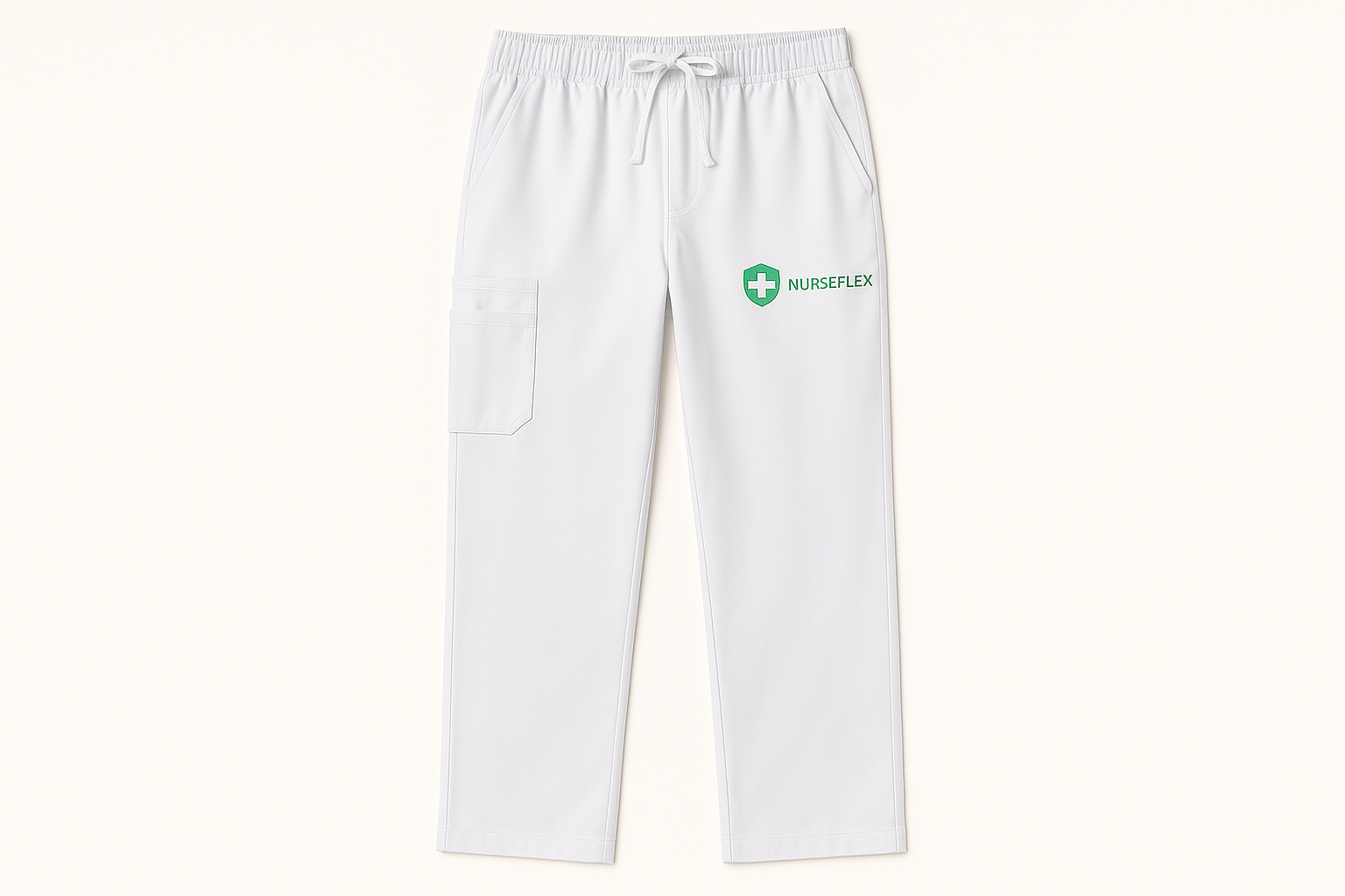 HCA Scrub Pants - White